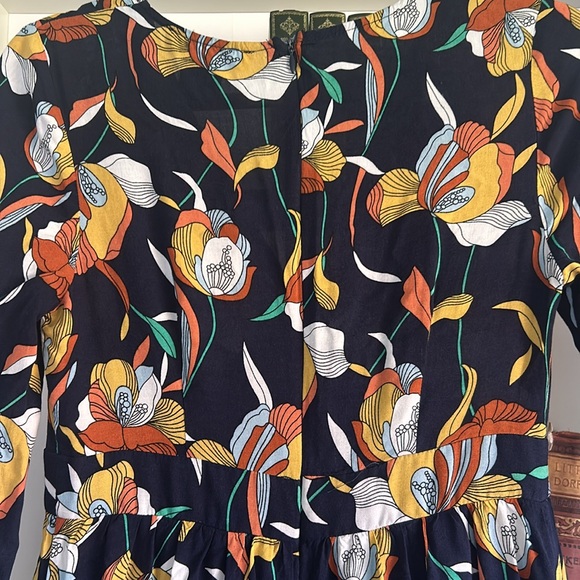 Flying Tomato Blue Floral Long Sleeve Hi / Low Dress Sz small - Picture 8 of 8